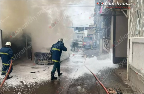 Նոր Արեշ թաղամասում հրդեհ է բռնկվել կայանված ավտոմեքենաներում, կա տուժած